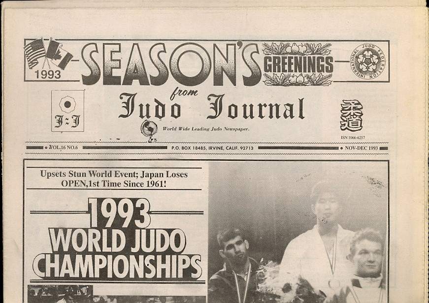 11/93 Judo Journal Newspaper